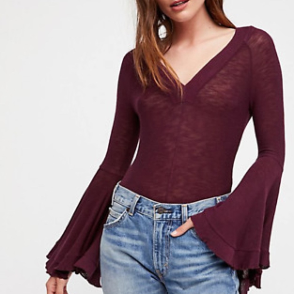 Free People Bell-Sleeved Top